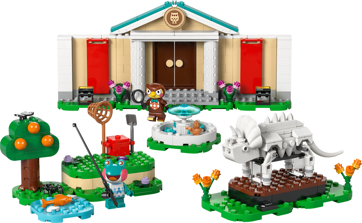 LEGO Animal Crossing Blathers's Museum Collection Building Set (543 Pieces, Ages 7+)