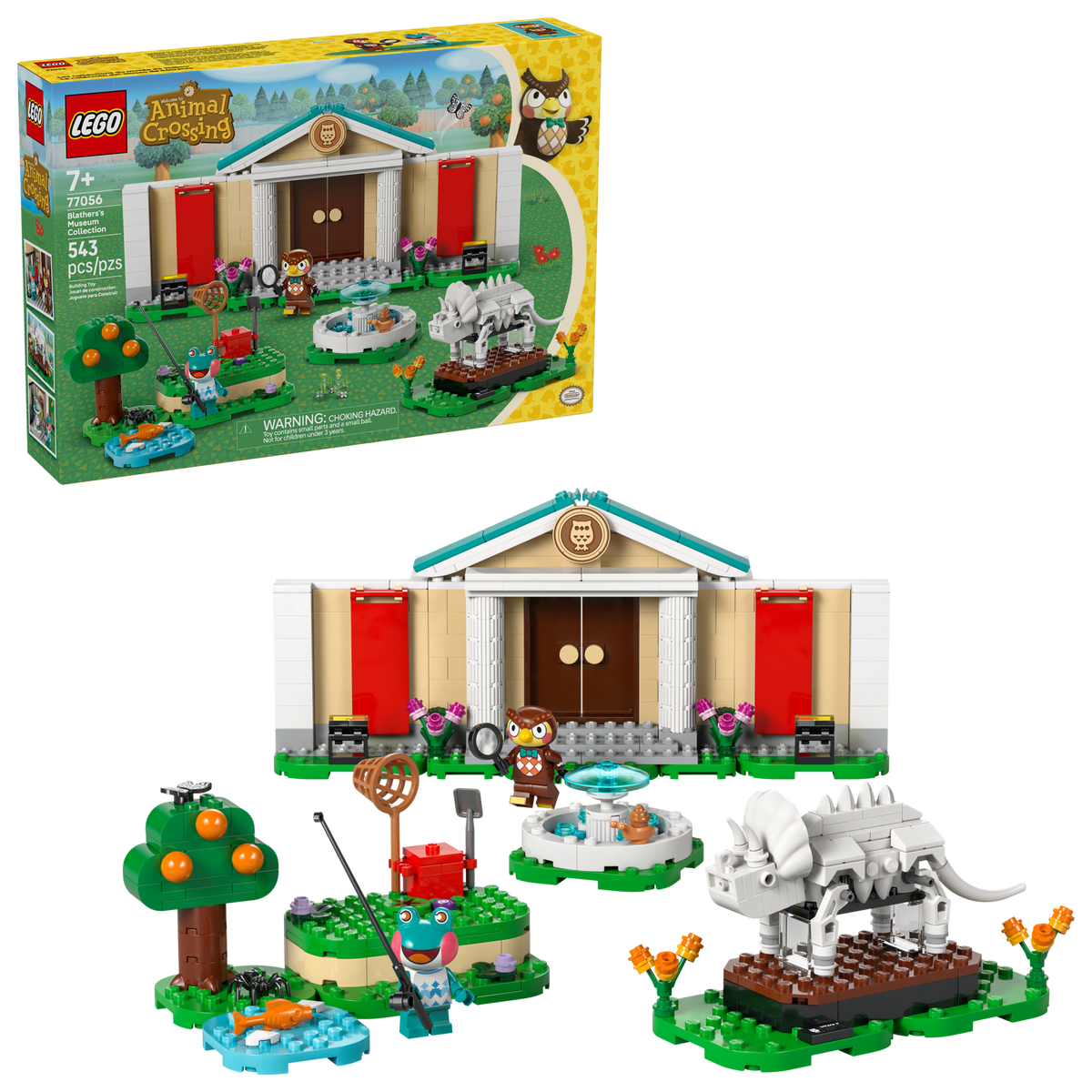 LEGO Animal Crossing Blathers's Museum Collection Building Set (543 Pieces, Ages 7+) - View 2