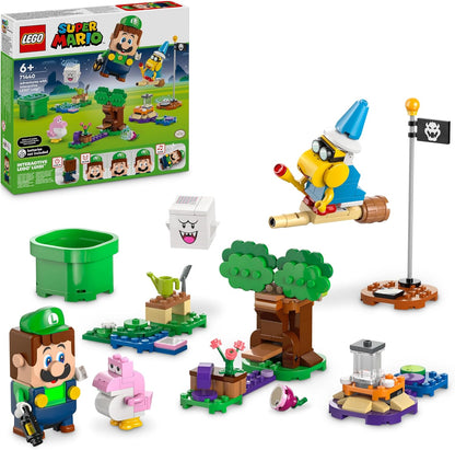 Built platform adventure course with interactive hero figure, start pipe and goal pole – view 5