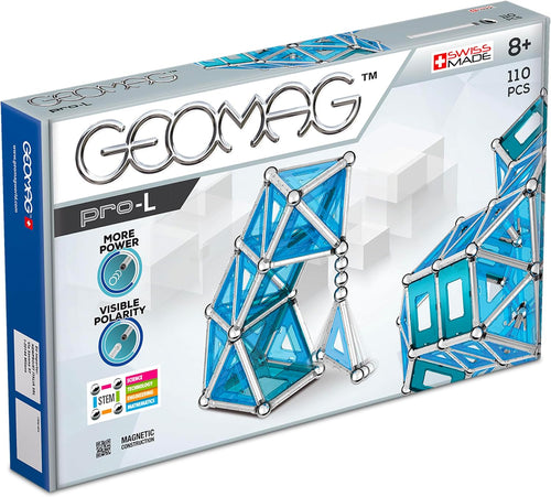 3D structure built from colorful magnetic construction pieces