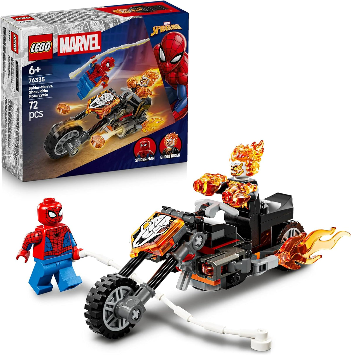 Brick-built tree creature figure in an orange space pirate jumpsuit holding a blaster – view 9
