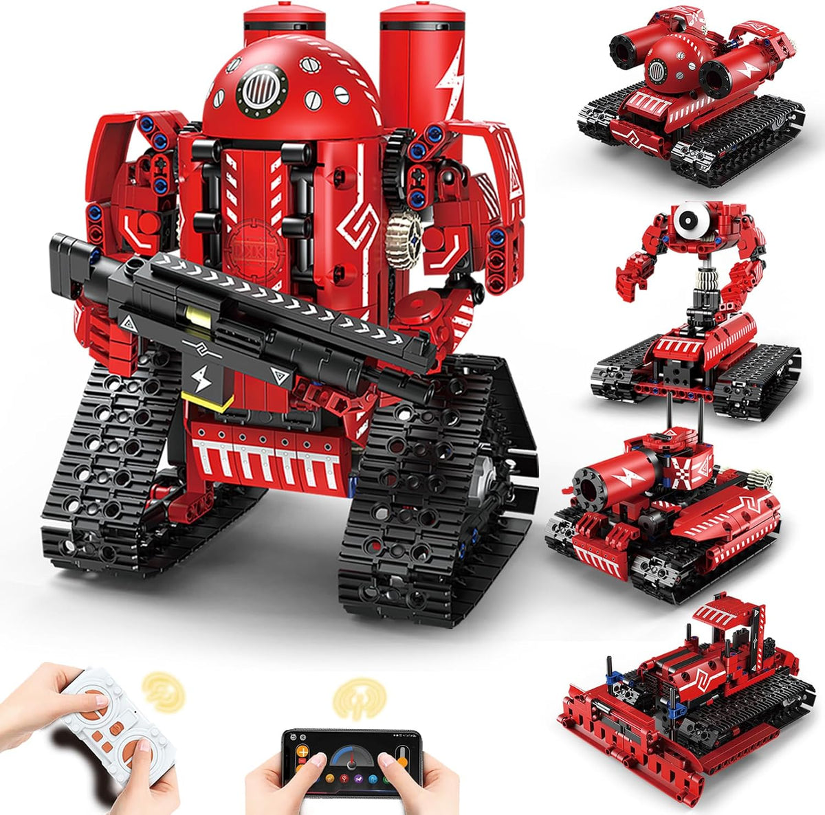 Programmable remote control robot built from a 12-in-1 STEM kit – view 2