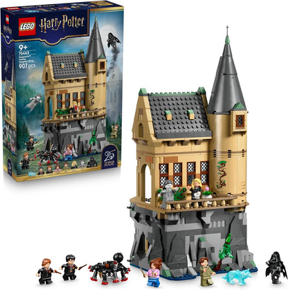 Brick-built whimsical wizard cottage interior with kitchen and minifigures – view 3