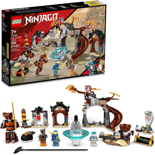 Ninja training center playset with spinning toy and minifigures