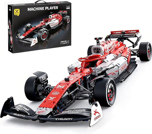 Brick-built 1:8 scale racing supercar display model