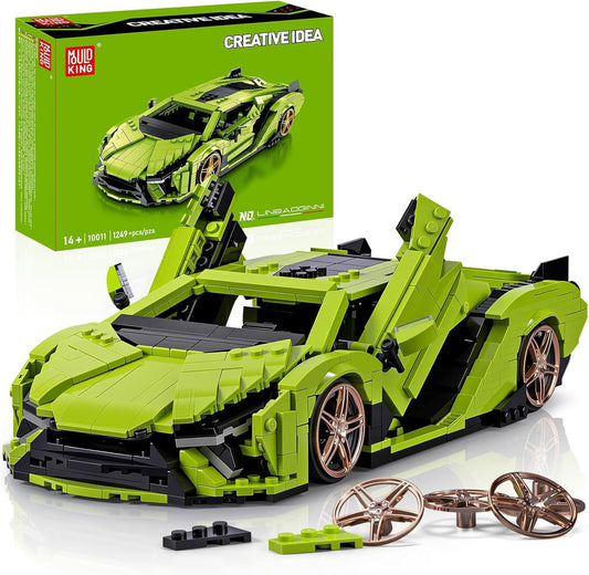 Brick-built Italian hypercar with angular wedge body and large wheels