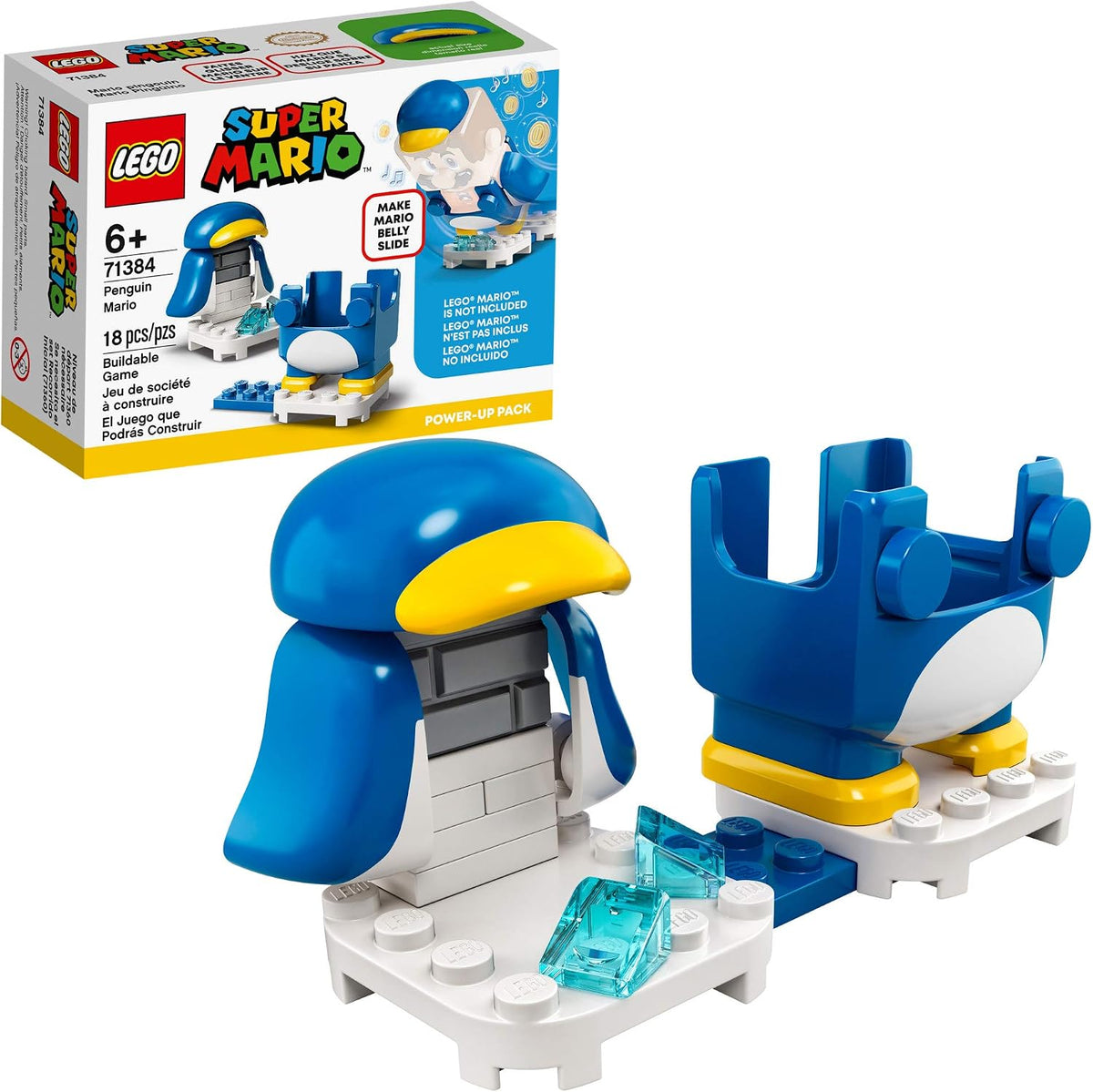 Brick-built penguin power-up suit accessory