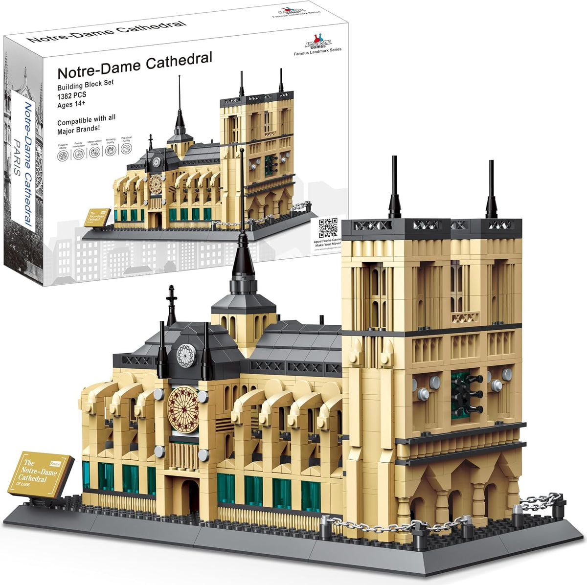 Tan brick-built Roman Colosseum model with tiered arches – view 3