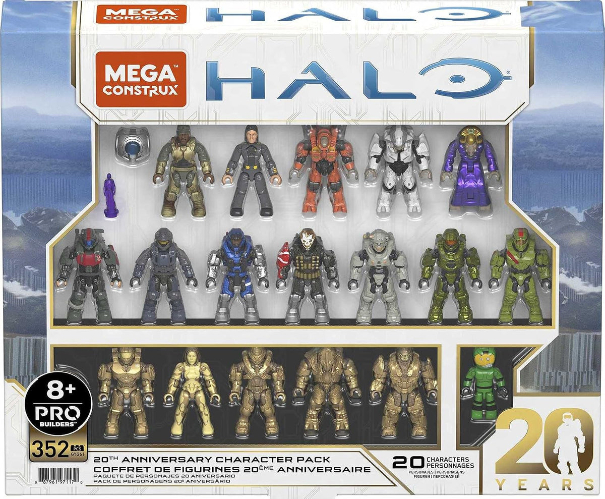 Twenty poseable sci-fi armored soldier figures with accessories
