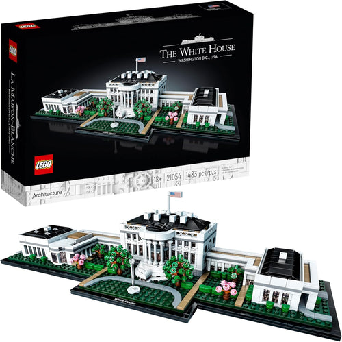 White House architecture brick model with gardens