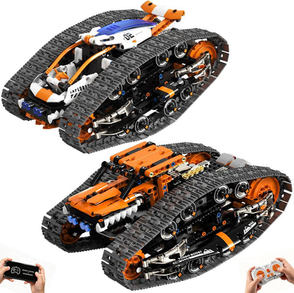 Assembled coding robot from a 757-piece 5-in-1 kit with remote – view 6