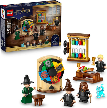 Brick-built whimsical wizard cottage interior with kitchen and minifigures – view 8