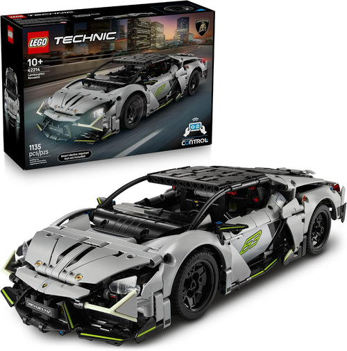 Green brick-built Italian hypercar with angular body and glowing headlights