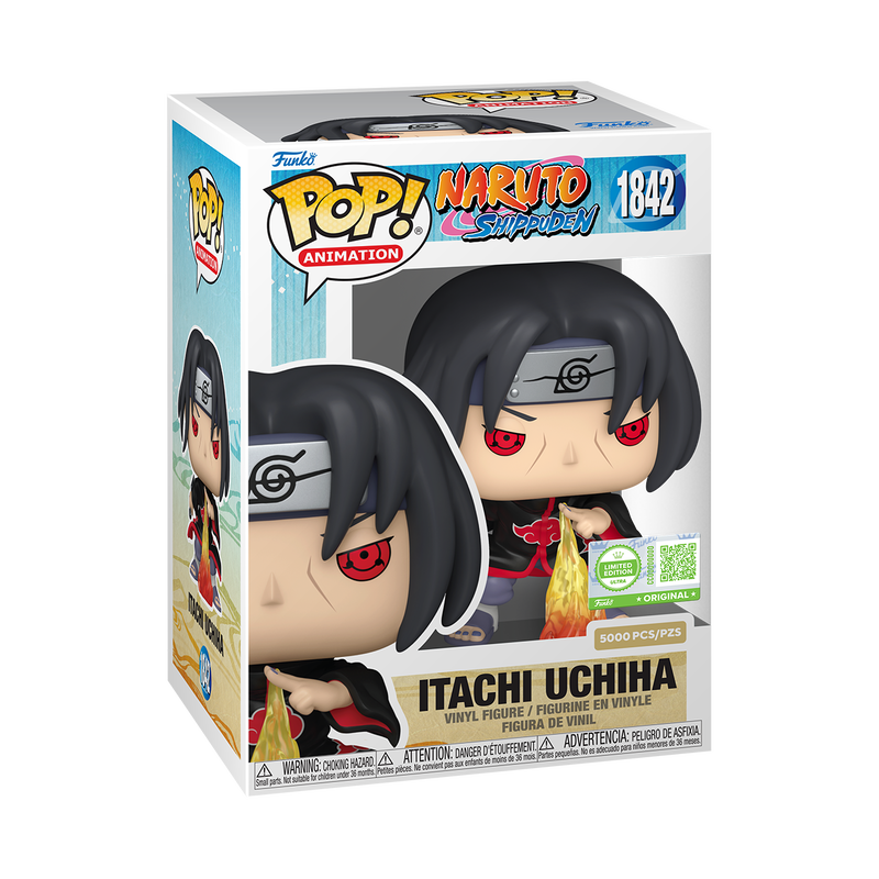 Funko Pop! Itachi Uchiha Fireball Jutsu with Pop! Protector Vinyl Figure - View 3