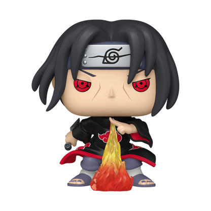 Funko Pop! Itachi Uchiha Fireball Jutsu with Pop! Protector Vinyl Figure - View 2