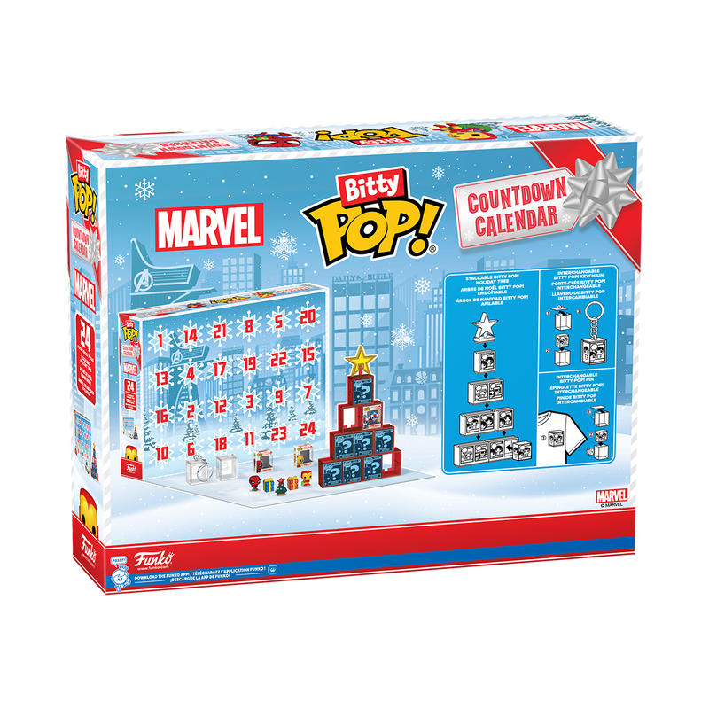 Funko Bitty Pop! Marvel Holiday Advent Calendar, Countdown Set - View 6