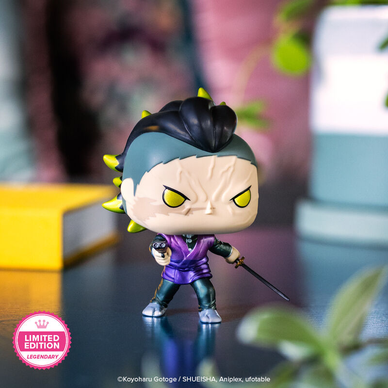 Funko Pop! Genya Shinazugawa Demon Form Metallic with Pop! Protector Vinyl Figure