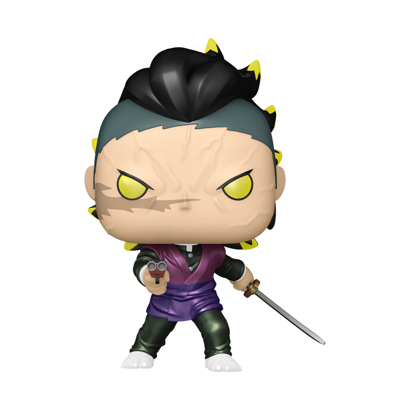 Funko Pop! Genya Shinazugawa Demon Form Metallic with Pop! Protector Vinyl Figure - View 2