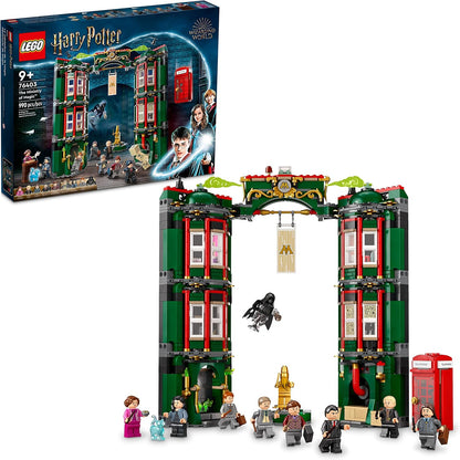 Wizard Ministry Modular Building Set – 12 Minifigures, Transformation Feature, Ages 9+