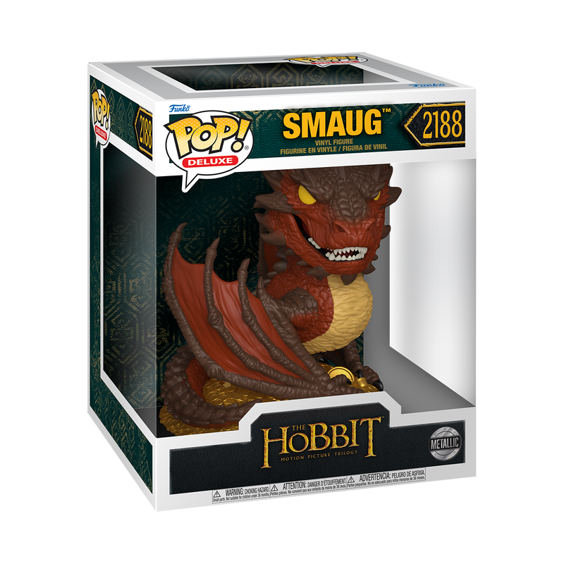 Funko Pop! Deluxe Smaug Metallic Vinyl Figure, 7-Inch Dragon Collectible - View 2