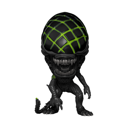 Funko Pop! Grid Xenomorph Glow with Pop! Protector Vinyl Figure, 4.5-Inch