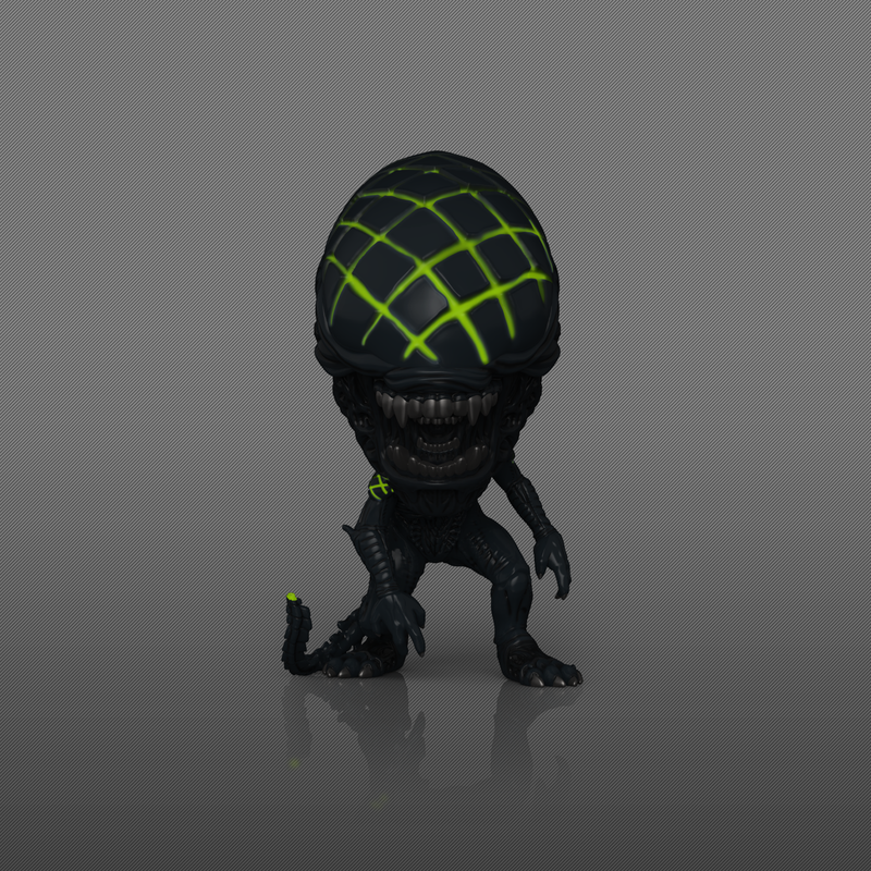 Funko Pop! Grid Xenomorph Glow with Pop! Protector Vinyl Figure, 4.5-Inch - View 3