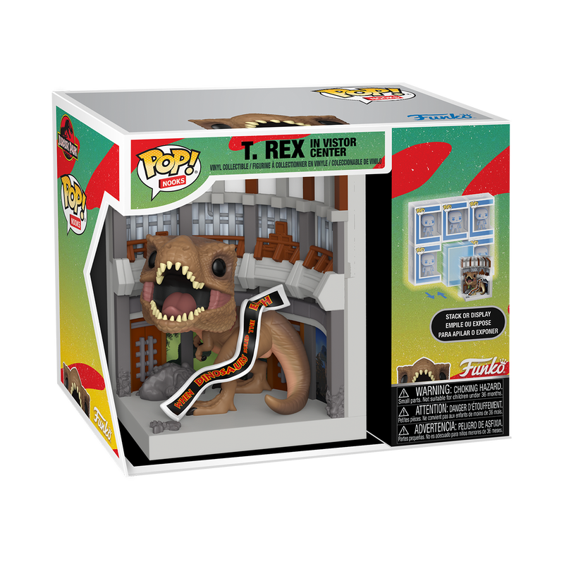 Funko Pop! Nooks T. Rex in Visitor Center Vinyl Figure Diorama Set - View 2