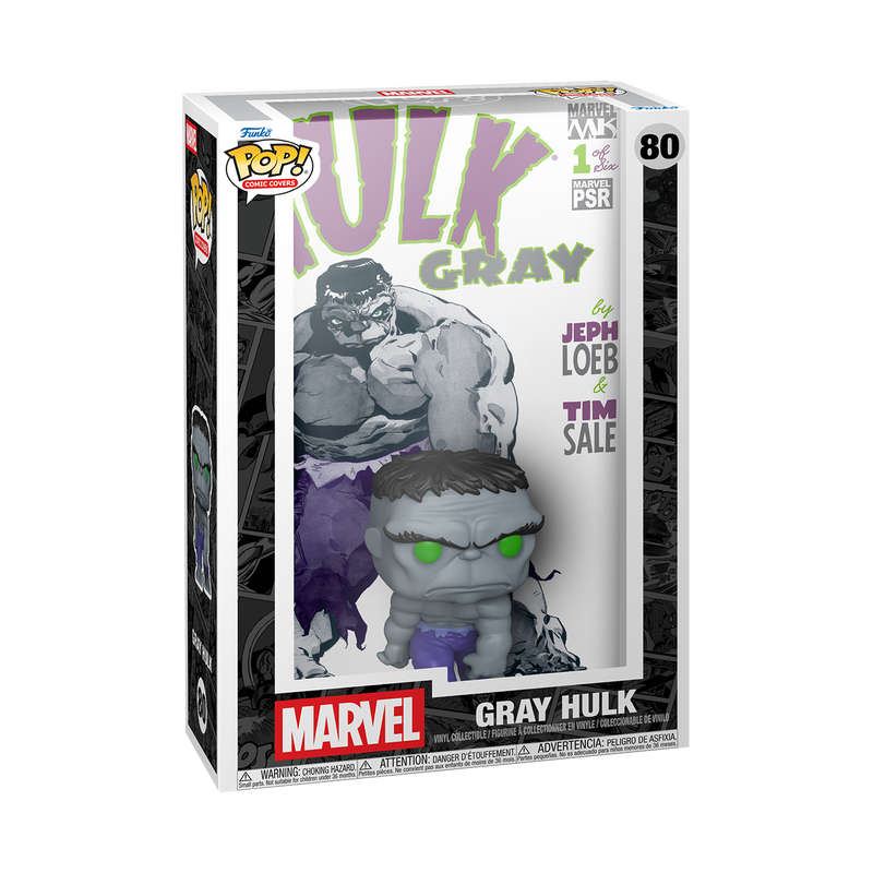 Funko Pop! Comic Covers Gray Hulk Vinyl Figure, Marvel Collectible - View 2