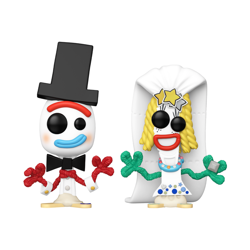 Funko Pop! Forky and Karen Beverly 2-Pack with Pop! Protector Vinyl Figure Set