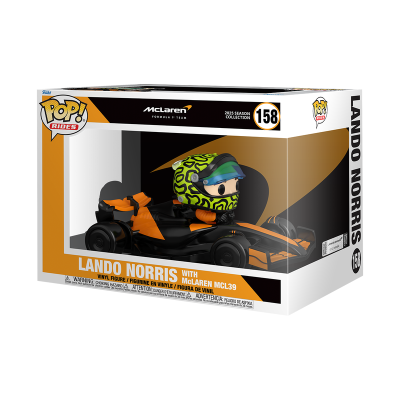 Funko Pop! Rides Super Deluxe Lando Norris with McLaren MCL39 Vinyl Figure Set - View 2