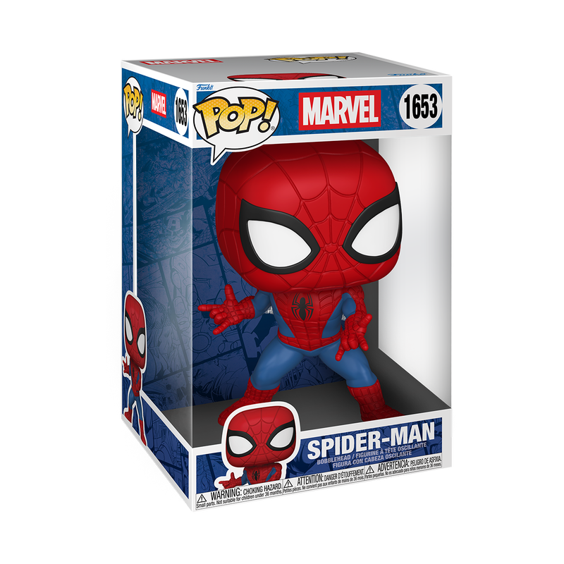 Funko Pop! Jumbo Spider-Man Vinyl Figure, 10-Inch Collectible Figure - View 2