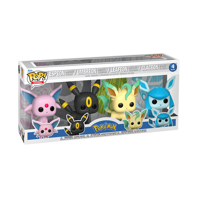 Funko Pop! Eevee Elemental Evolutions 4-Pack Vinyl Figure Set, 4-Inch - View 2