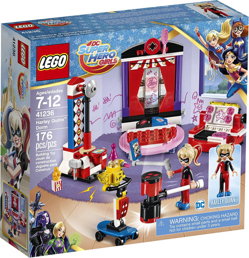 Built colorful dorm room scene with a jester heroine mini doll figure