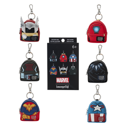 Loungefly Marvel Avengers Cosplay Mystery Mini Backpack Keychain Charm