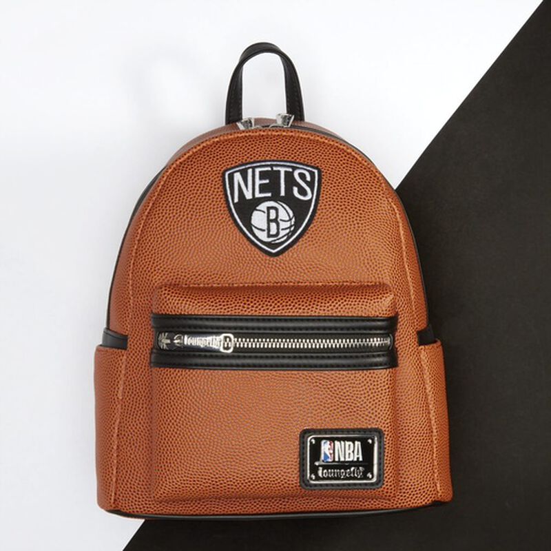 Loungefly NBA Brooklyn Nets Basketball Logo Mini Backpack - View 2