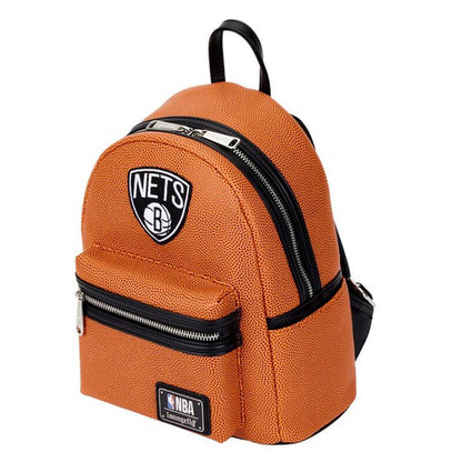 Loungefly NBA Brooklyn Nets Basketball Logo Mini Backpack - View 3