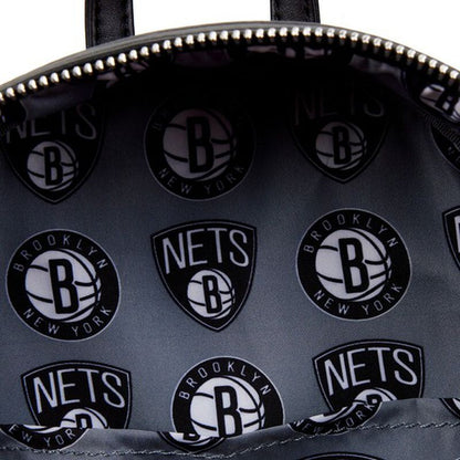 Loungefly NBA Brooklyn Nets Basketball Logo Mini Backpack - View 5