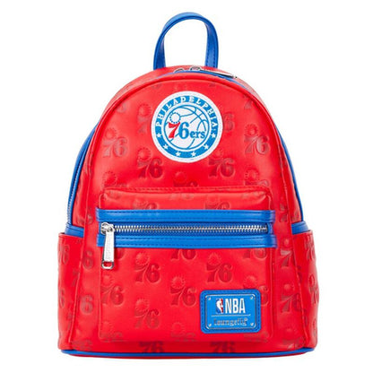 Loungefly NBA Philadelphia 76ers Logo Mini Backpack, Team Themed Bag