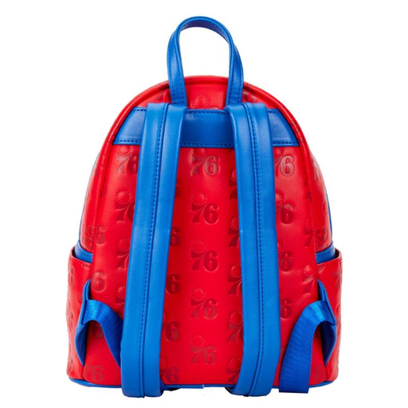 Loungefly NBA Philadelphia 76ers Logo Mini Backpack, Team Themed Bag - View 4