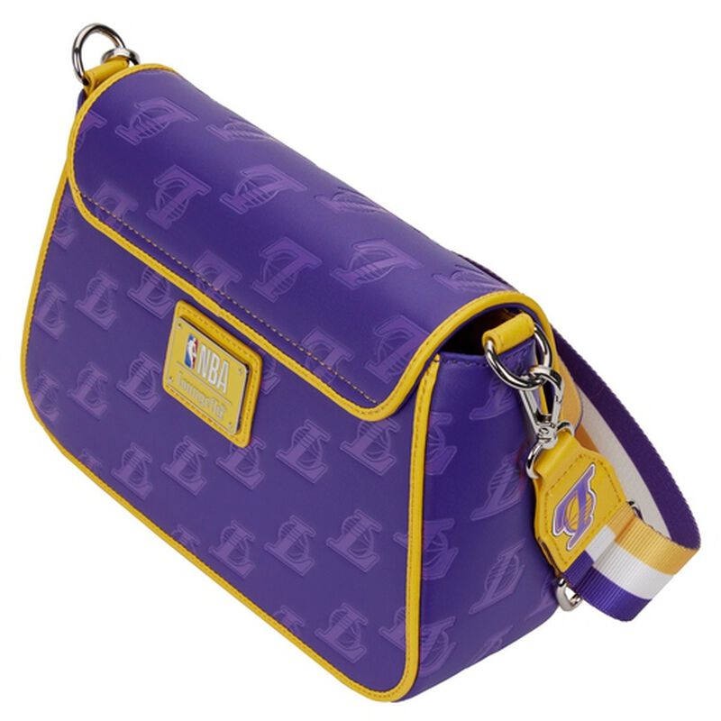 Loungefly NBA Los Angeles Lakers Logo Crossbody Bag, Team Themed Bag - View 5