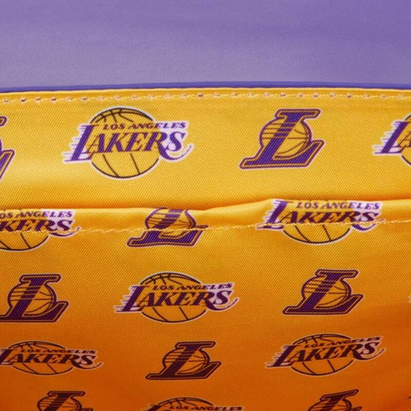 Loungefly NBA Los Angeles Lakers Logo Crossbody Bag, Team Themed Bag - View 6