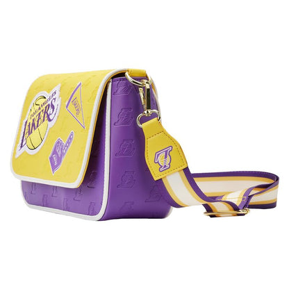 Loungefly NBA Los Angeles Lakers Patch Icons Crossbody Bag - View 4