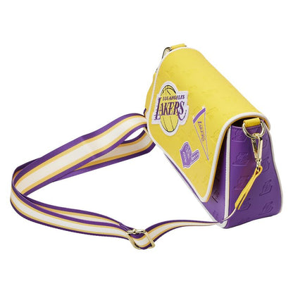 Loungefly NBA Los Angeles Lakers Patch Icons Crossbody Bag - View 5
