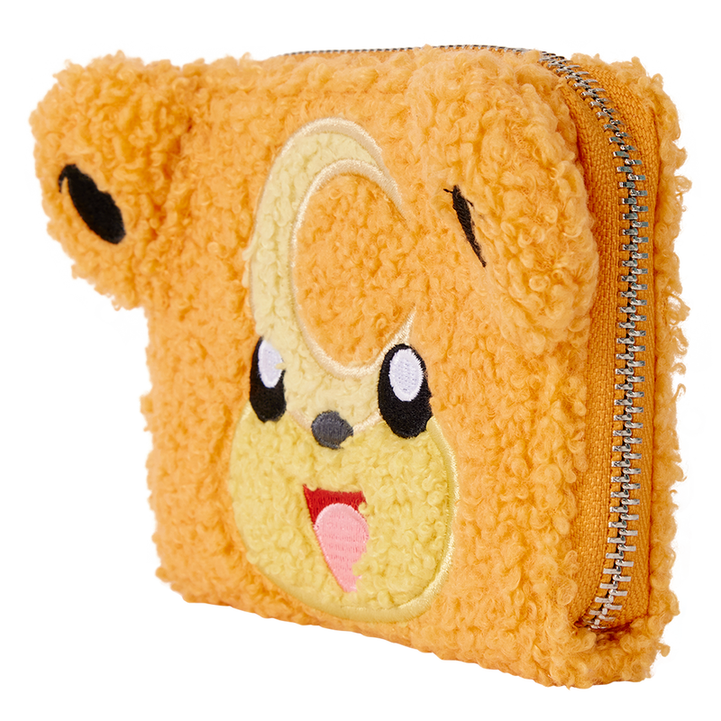 Loungefly Pokemon Teddiursa Limited Edition Sherpa Cosplay Zip Around Wallet - View 3