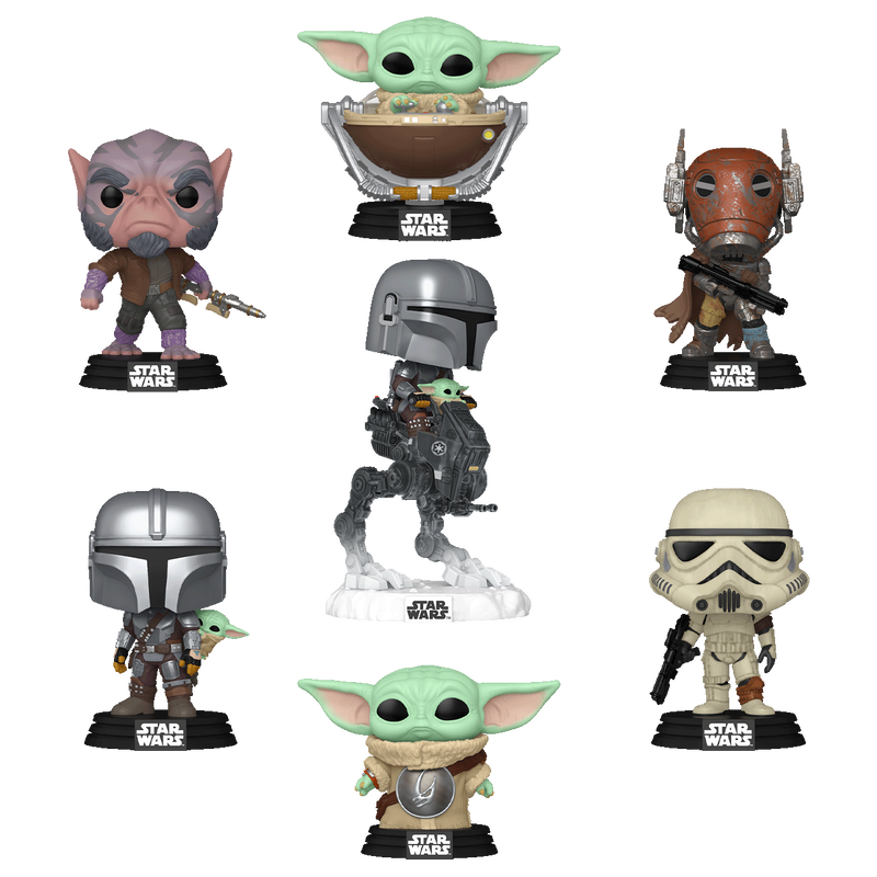 Funko The Mandalorian and Grogu Bundle, Star Wars Collectible Set