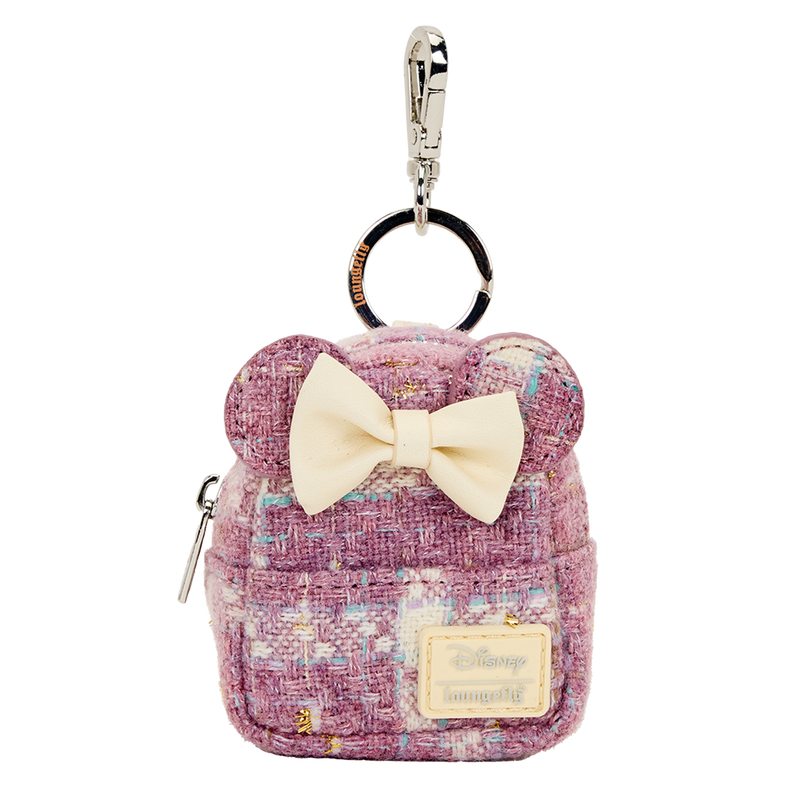 Loungefly Disney Minnie Mouse Glitter Mystery Mini Backpack Keychain Charm - View 2