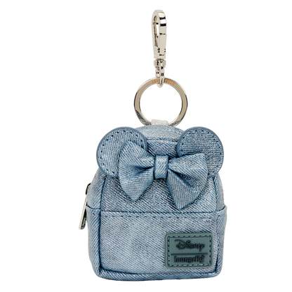 Loungefly Disney Minnie Mouse Glitter Mystery Mini Backpack Keychain Charm - View 4