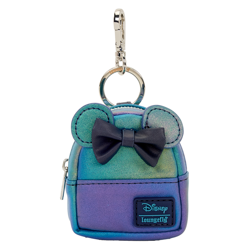 Loungefly Disney Minnie Mouse Glitter Mystery Mini Backpack Keychain Charm - View 5