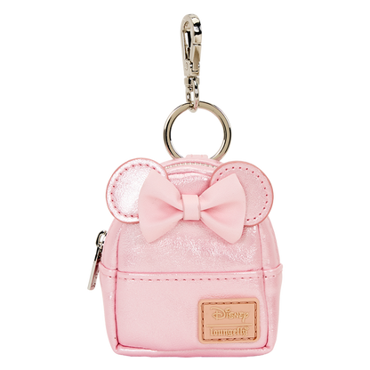 Loungefly Disney Minnie Mouse Glitter Mystery Mini Backpack Keychain Charm - View 7