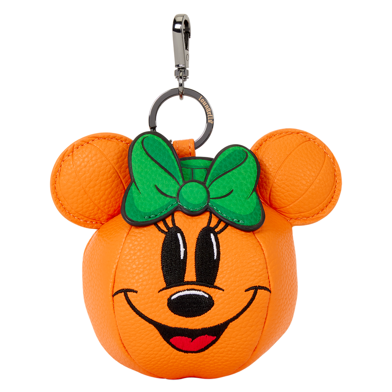 Loungefly Disney Minnie Mouse Pumpkin Figural Keychain Charm